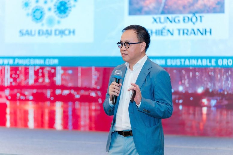 Ông Phan Minh Thông, Chủ tịch Tập đoàn Phúc Sinh: "Nghị quyết 79 yêu cầu các DNNN cũng phải quốc tế hóa quản trị và tiên phong về công nghệ, là cơ hội rất lớn để tái cấu trúc lại hệ sinh thái nông nghiệp của Việt Nam" - Ảnh: VGP/LT