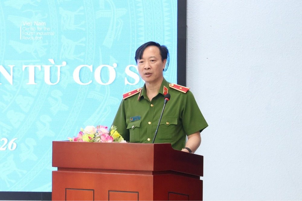Thiếu tướng Nguyễn Ngọc Cương (Giám đốc Trung tâm Dữ liệu Quốc gia, Bộ Công an) khẳng định thành công của chuyển đổi số quốc gia phụ thuộc trực tiếp vào hiệu quả triển khai tại cấp Xã.