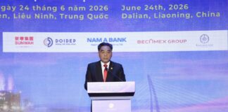 Phó Chủ tịch Thường trực UBND TP.HCM Nguyễn Lộc Hà phát biểu khai mạc Diễn đàn Hợp tác Đầu tư Thành phố Hồ Chí Minh